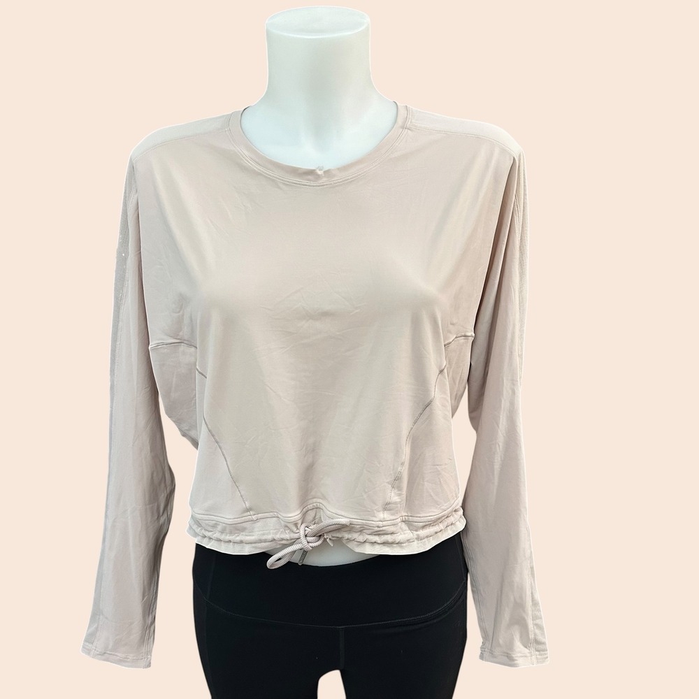 Lululemon Reach for the Run Long Sleeve Top Mesh Training Activewear sz 8